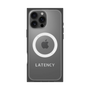 プレミアムスクエアケース with MagSafe［ LATENCY - Logotype - Gray ］