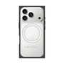 プレミアムスクエアケース with MagSafe［ LATENCY - Logotype - Gray ］