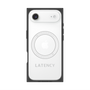 プレミアムスクエアケース with MagSafe［ LATENCY - Logotype - Gray ］