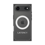 プレミアムスクエアケース with MagSafe［ LATENCY - Logotype - Gray ］