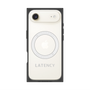 プレミアムスクエアケース with MagSafe［ LATENCY - Logotype - Gray ］