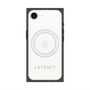 プレミアムスクエアケース with MagSafe［ LATENCY - Logotype - Gray ］