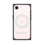 プレミアムスクエアケース with MagSafe［ LATENCY - Logotype - Gray ］