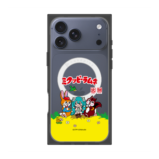 プレミアムスクエアケース with MagSafe［ 初音ミク×クッピーラムネ - パッケージ - クリア ］