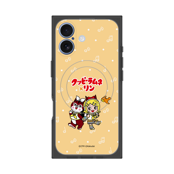 プレミアムスクエアケース with MagSafe［ 初音ミク×クッピーラムネ - 鏡音リン×ラム - デフォルメイラスト ］