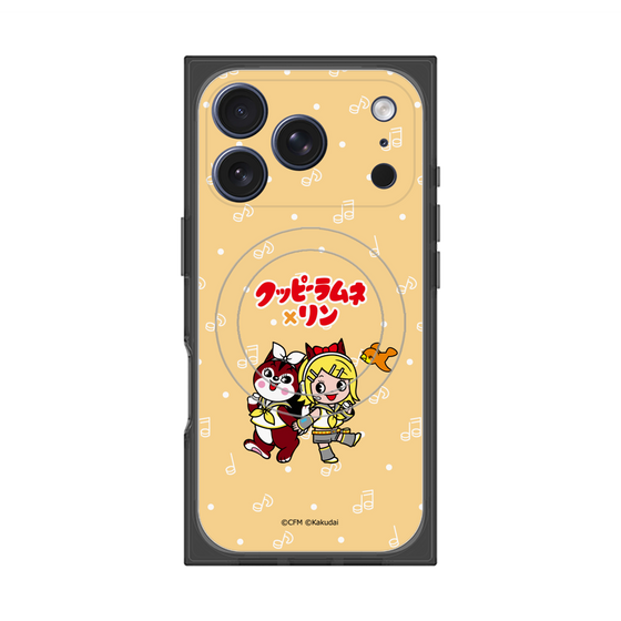 プレミアムスクエアケース with MagSafe［ 初音ミク×クッピーラムネ - 鏡音リン×ラム - デフォルメイラスト ］