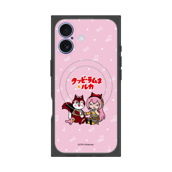 プレミアムスクエアケース with MagSafe［ 初音ミク×クッピーラムネ - 巡音ルカ×ラム - デフォルメイラスト ］
