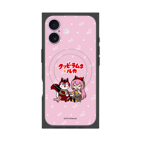 プレミアムスクエアケース with MagSafe［ 初音ミク×クッピーラムネ - 巡音ルカ×ラム - デフォルメイラスト ］