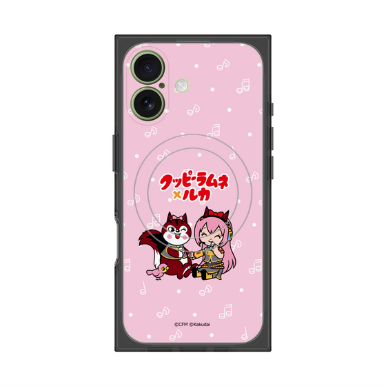 プレミアムスクエアケース with MagSafe［ 初音ミク×クッピーラムネ - 巡音ルカ×ラム - デフォルメイラスト ］