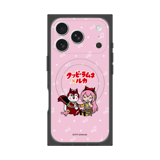 プレミアムスクエアケース with MagSafe［ 初音ミク×クッピーラムネ - 巡音ルカ×ラム - デフォルメイラスト ］