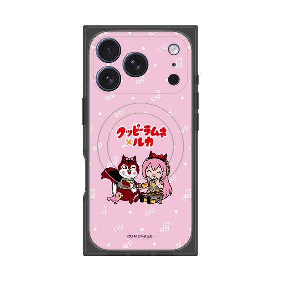 プレミアムスクエアケース with MagSafe［ 初音ミク×クッピーラムネ - 巡音ルカ×ラム - デフォルメイラスト ］