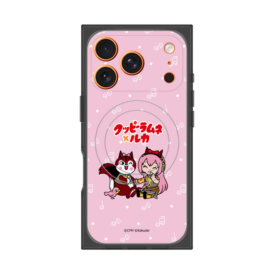プレミアムスクエアケース with MagSafe［ 初音ミク×クッピーラムネ - 巡音ルカ×ラム - デフォルメイラスト ］