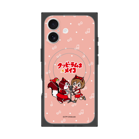 プレミアムスクエアケース with MagSafe［ 初音ミク×クッピーラムネ - MEIKO×ラム - デフォルメイラスト ］