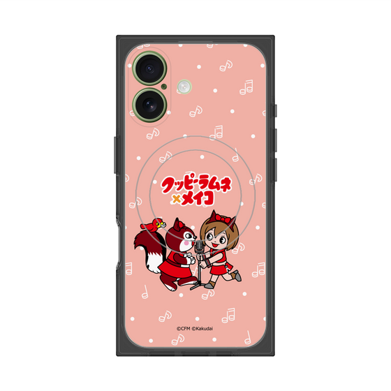 プレミアムスクエアケース with MagSafe［ 初音ミク×クッピーラムネ - MEIKO×ラム - デフォルメイラスト ］