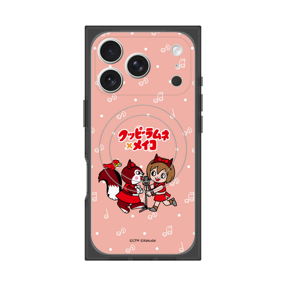 プレミアムスクエアケース with MagSafe［ 初音ミク×クッピーラムネ - MEIKO×ラム - デフォルメイラスト ］