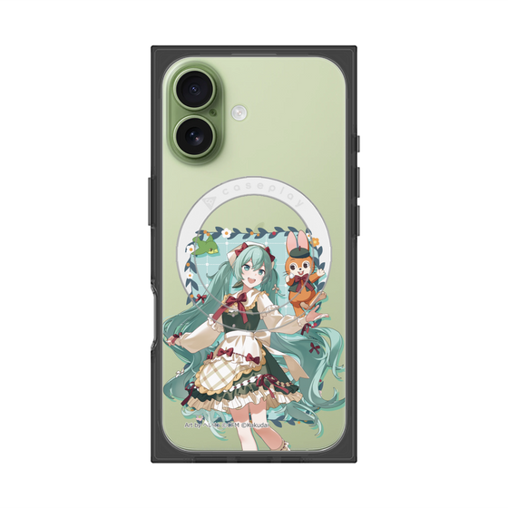プレミアムスクエアケース with MagSafe［ 初音ミク×クッピーラムネ - 初音ミク×クッピー - 等身イラスト1 ］
