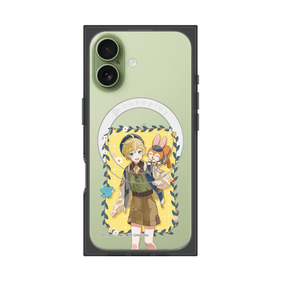 プレミアムスクエアケース with MagSafe［ 初音ミク×クッピーラムネ - 鏡音レン×クッピー - 等身イラスト1 ］