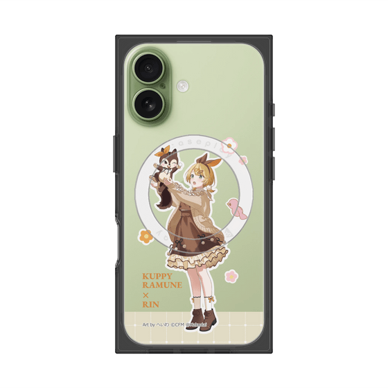 プレミアムスクエアケース with MagSafe［ 初音ミク×クッピーラムネ - 鏡音リン×ラム - 等身イラスト2 ］