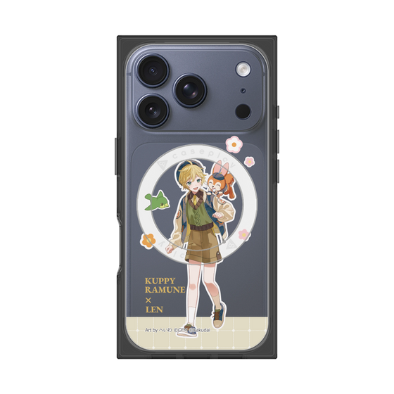プレミアムスクエアケース with MagSafe［ 初音ミク×クッピーラムネ - 鏡音レン×クッピー - 等身イラスト2 ］