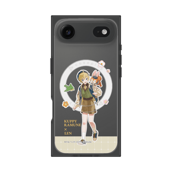 プレミアムスクエアケース with MagSafe［ 初音ミク×クッピーラムネ - 鏡音レン×クッピー - 等身イラスト2 ］