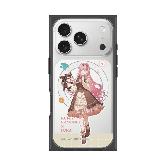 プレミアムスクエアケース with MagSafe［ 初音ミク×クッピーラムネ - 巡音ルカ×ラム - 等身イラスト2 ］
