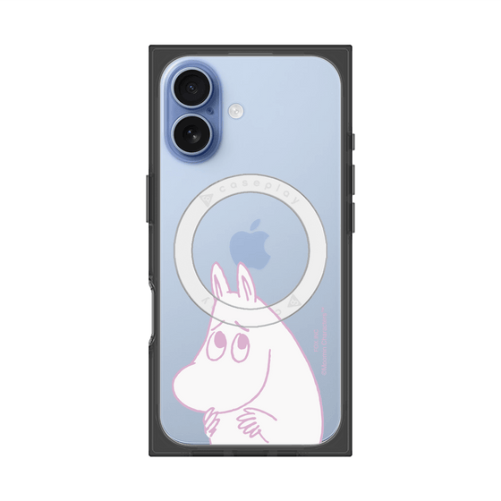 プレミアムスクエアケース with MagSafe［ MOOMIN - Fearful face ］