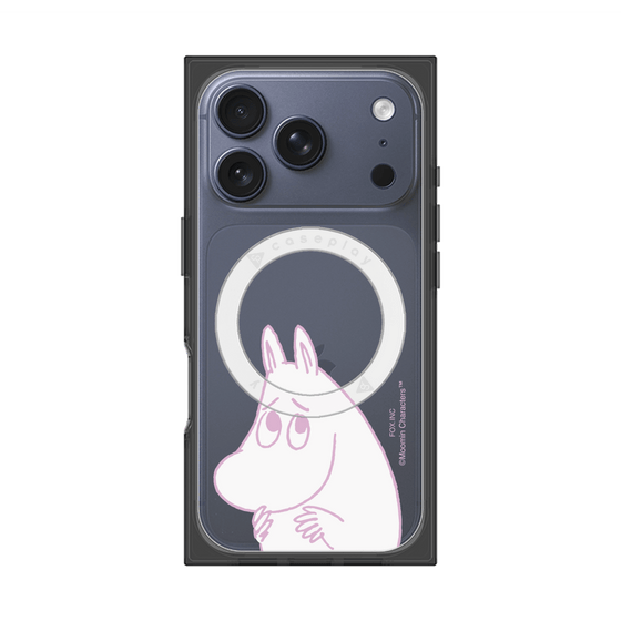 プレミアムスクエアケース with MagSafe［ MOOMIN - Fearful face ］