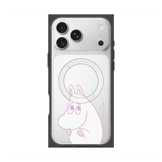 プレミアムスクエアケース with MagSafe［ MOOMIN - Fearful face ］