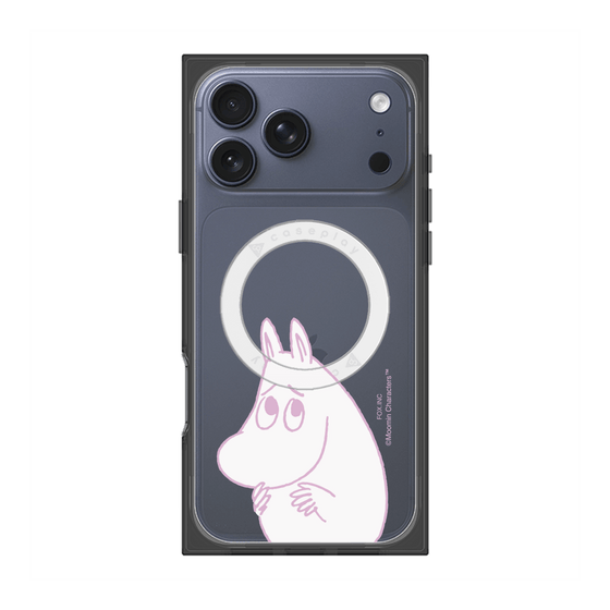 プレミアムスクエアケース with MagSafe［ MOOMIN - Fearful face ］
