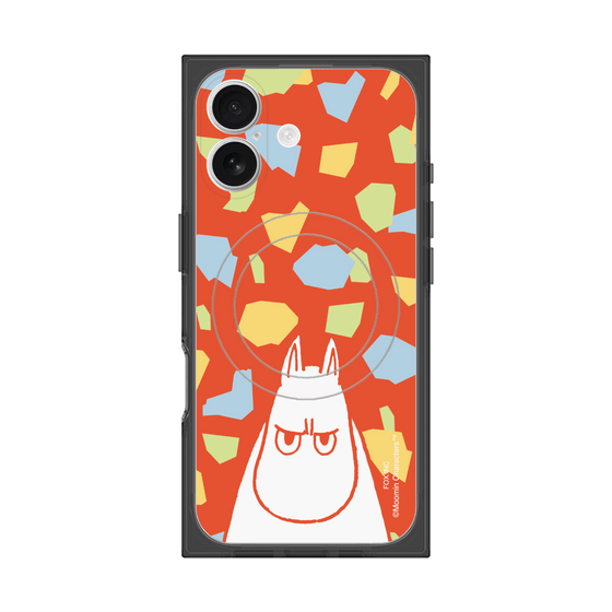 プレミアムスクエアケース with MagSafe［ MOOMIN - Angry face - color ］