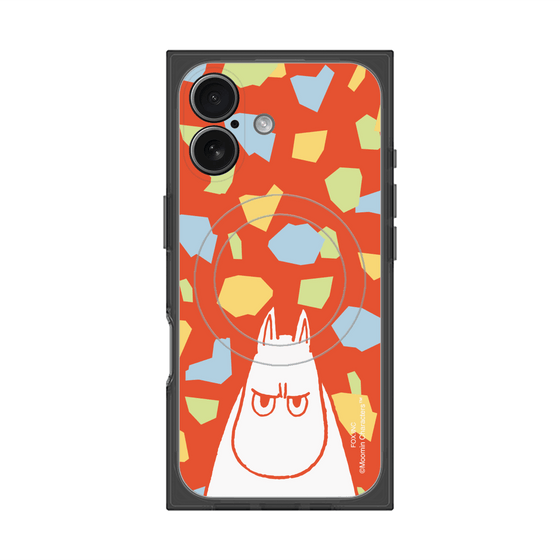 プレミアムスクエアケース with MagSafe［ MOOMIN - Angry face - color ］