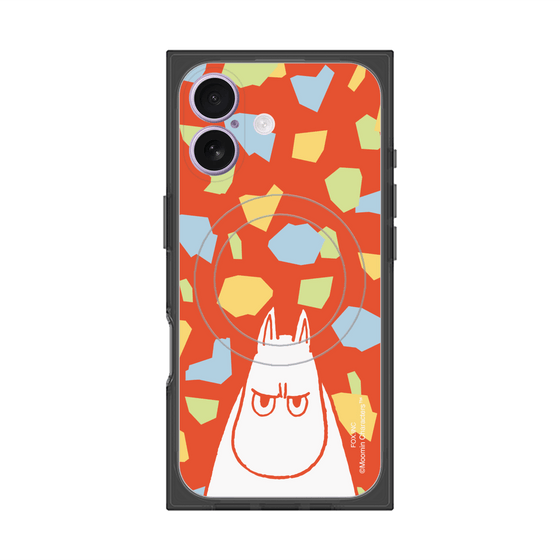 プレミアムスクエアケース with MagSafe［ MOOMIN - Angry face - color ］