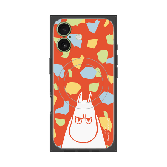 プレミアムスクエアケース with MagSafe［ MOOMIN - Angry face - color ］