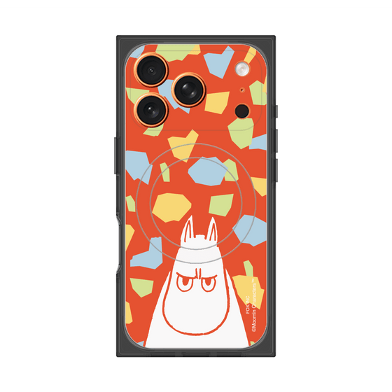 プレミアムスクエアケース with MagSafe［ MOOMIN - Angry face - color ］