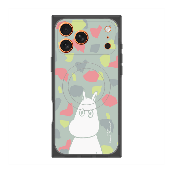 プレミアムスクエアケース with MagSafe［ MOOMIN - Troubled face - color ］