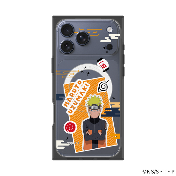 プレミアムスクエアケース with MagSafe［ NARUTO -ナルト- 疾風伝 - ステッカー - うずまきナルト ］