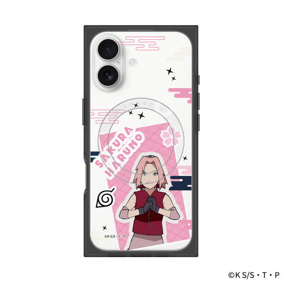 プレミアムスクエアケース with MagSafe［ NARUTO-ナルト- 疾風伝 - ステッカー - 春野サクラ ］