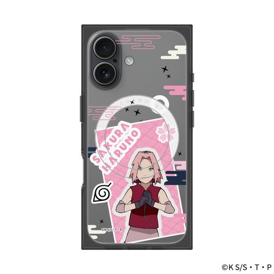 プレミアムスクエアケース with MagSafe［ NARUTO -ナルト- 疾風伝 - ステッカー - 春野サクラ ］