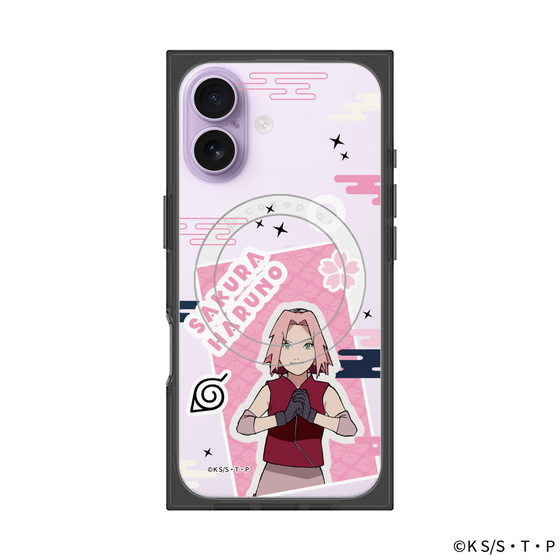 プレミアムスクエアケース with MagSafe［ NARUTO -ナルト- 疾風伝 - ステッカー - 春野サクラ ］