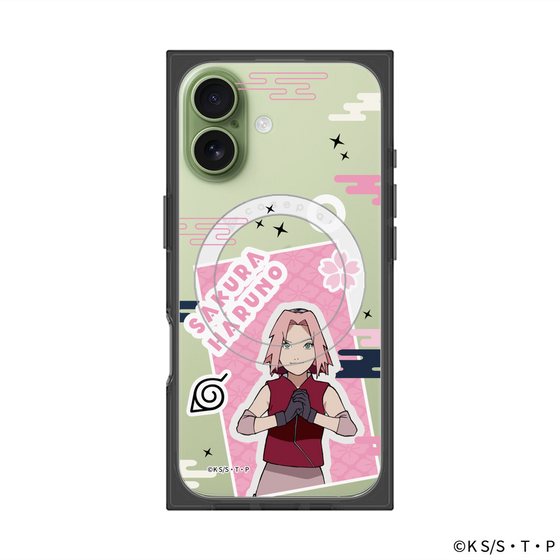 プレミアムスクエアケース with MagSafe［ NARUTO -ナルト- 疾風伝 - ステッカー - 春野サクラ ］