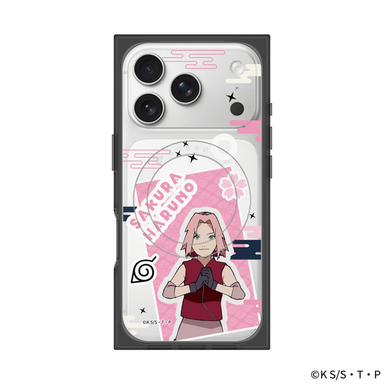 プレミアムスクエアケース with MagSafe［ NARUTO-ナルト- 疾風伝 - ステッカー - 春野サクラ ］