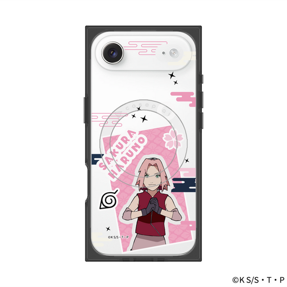 プレミアムスクエアケース with MagSafe［ NARUTO-ナルト- 疾風伝 - ステッカー - 春野サクラ ］