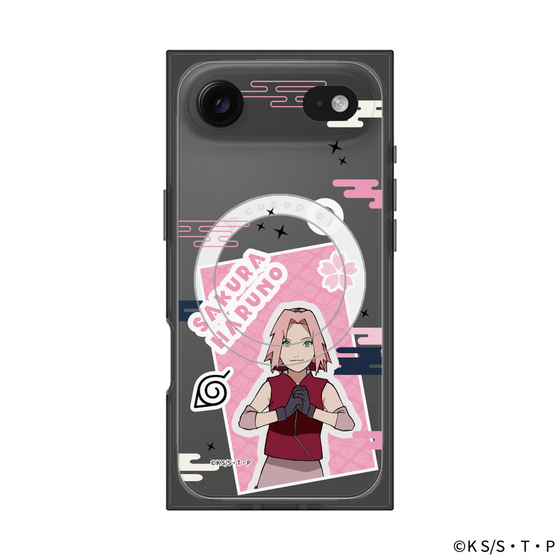 プレミアムスクエアケース with MagSafe［ NARUTO -ナルト- 疾風伝 - ステッカー - 春野サクラ ］