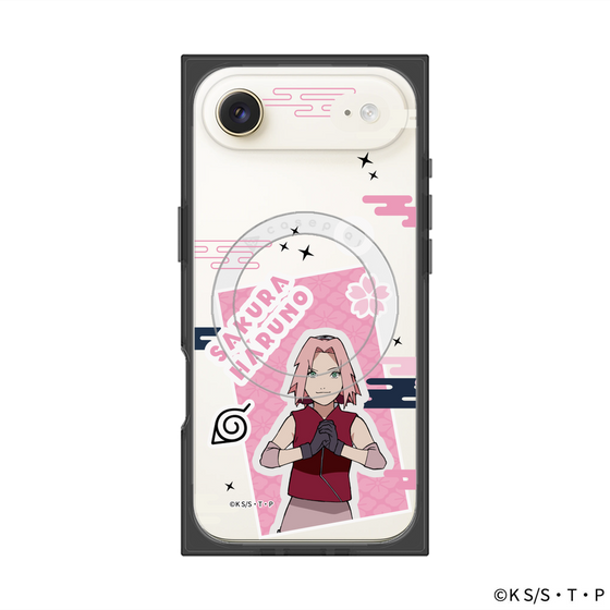 プレミアムスクエアケース with MagSafe［ NARUTO -ナルト- 疾風伝 - ステッカー - 春野サクラ ］