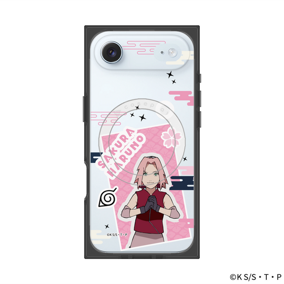 プレミアムスクエアケース with MagSafe［ NARUTO -ナルト- 疾風伝 - ステッカー - 春野サクラ ］