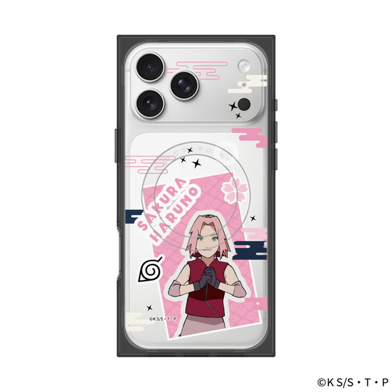 プレミアムスクエアケース with MagSafe［ NARUTO-ナルト- 疾風伝 - ステッカー - 春野サクラ ］