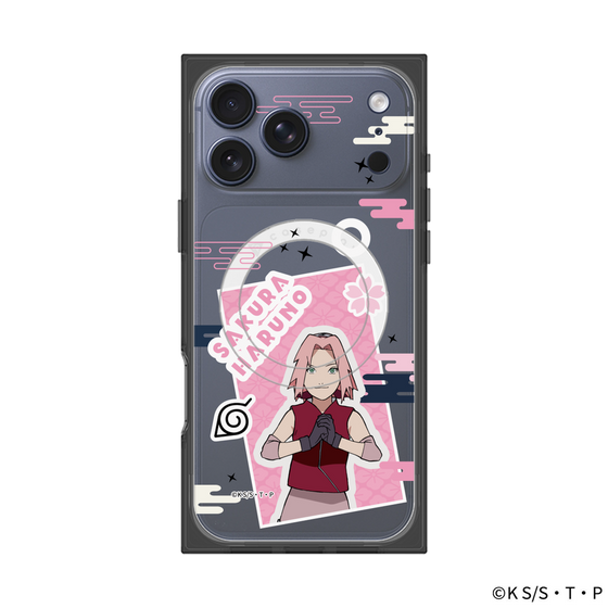 プレミアムスクエアケース with MagSafe［ NARUTO -ナルト- 疾風伝 - ステッカー - 春野サクラ ］