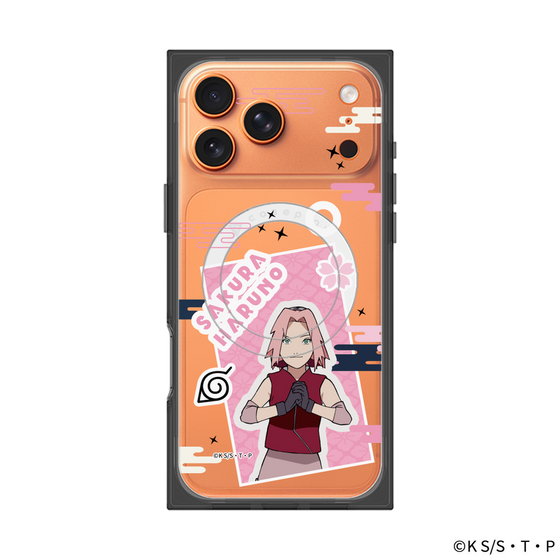 プレミアムスクエアケース with MagSafe［ NARUTO -ナルト- 疾風伝 - ステッカー - 春野サクラ ］