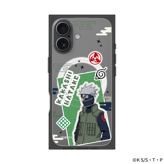 プレミアムスクエアケース with MagSafe［ NARUTO -ナルト- 疾風伝 - ステッカー - はたけカカシ ］