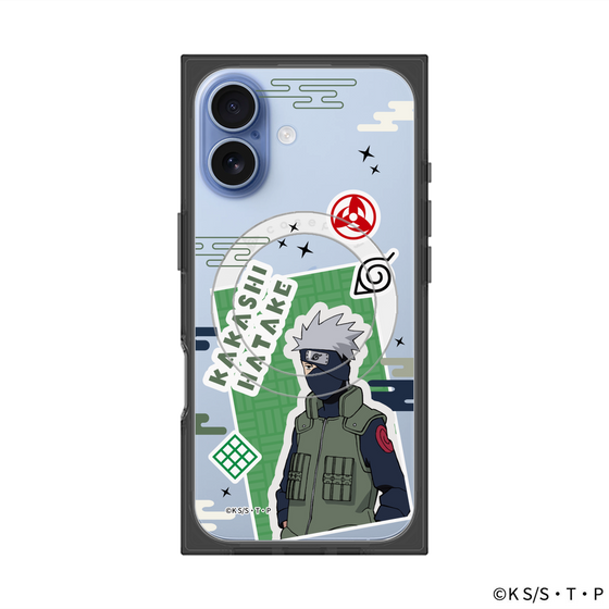 プレミアムスクエアケース with MagSafe［ NARUTO -ナルト- 疾風伝 - ステッカー - はたけカカシ ］
